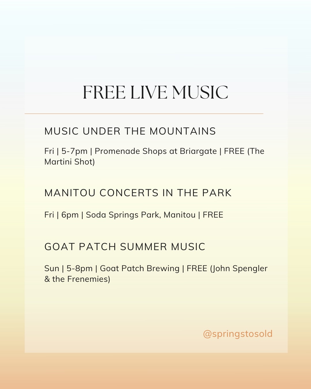Big music weekend in Colorado Springs., photo 6