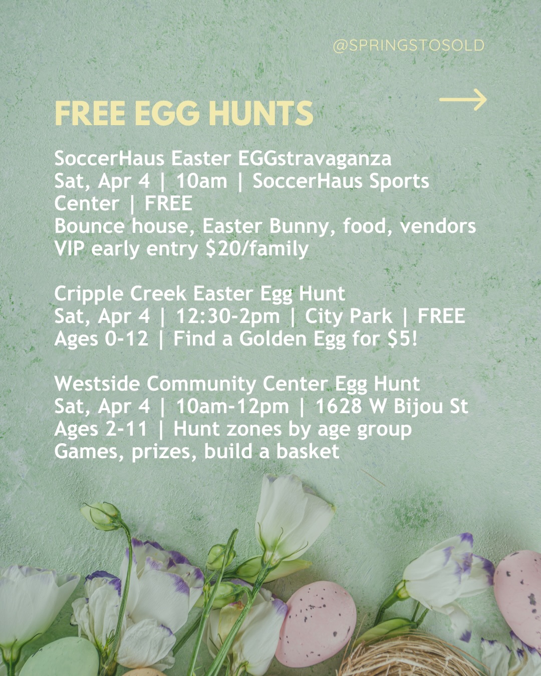 Free egg hunts all over town., photo 2