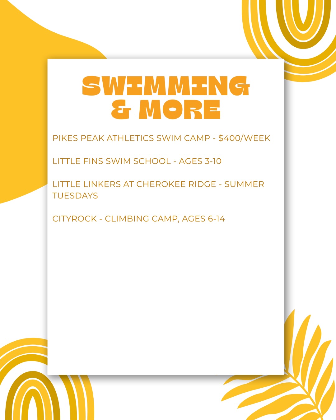 Still piecing together summer camps for the kids?, photo 5