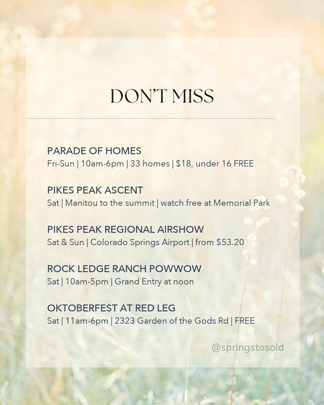 The Last full weekend of summer in Colorado Springs, and there’s a lot going on!, photo 2