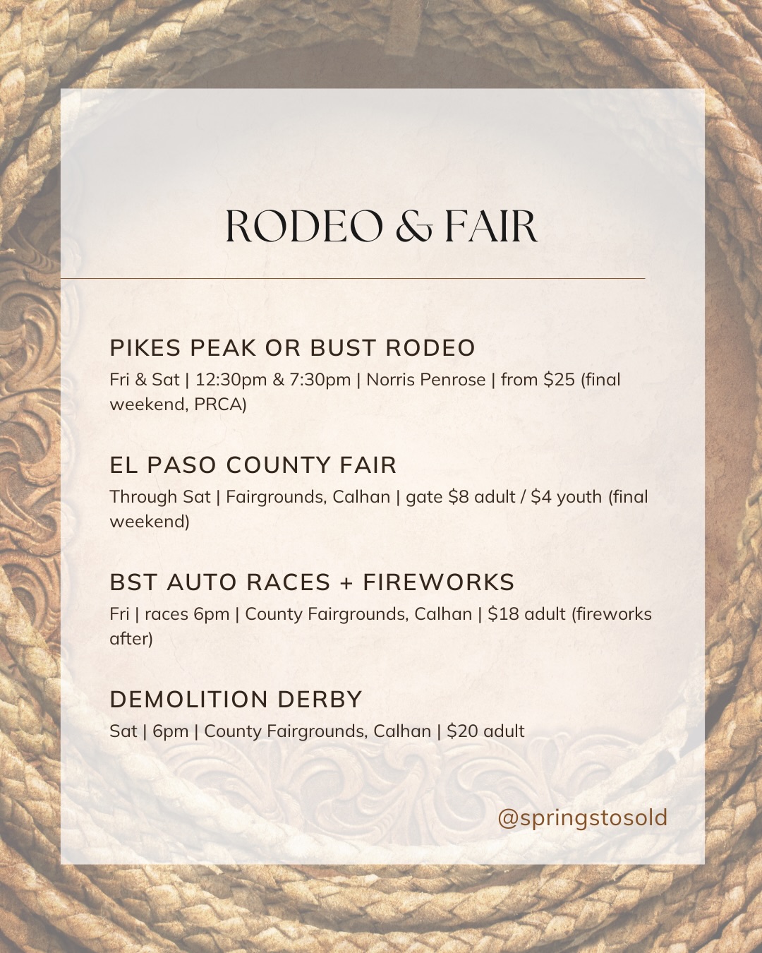 Rodeo weekend in the Springs., photo 2