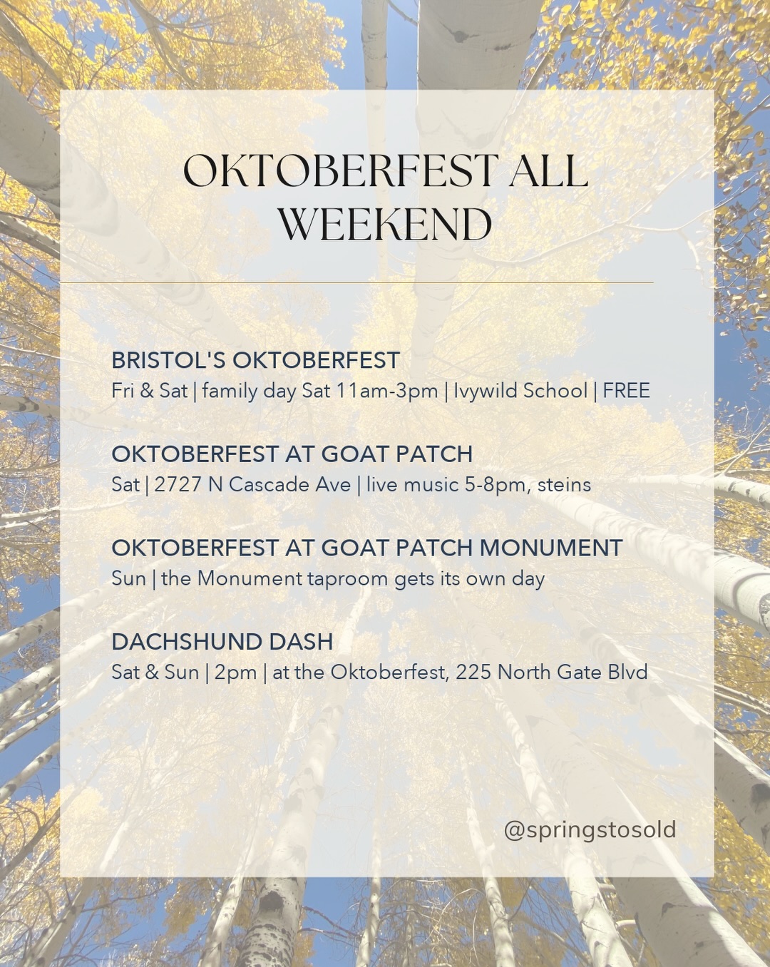 Oktoberfest weekend in Colorado Springs, and we’ve got four of them!, photo 3